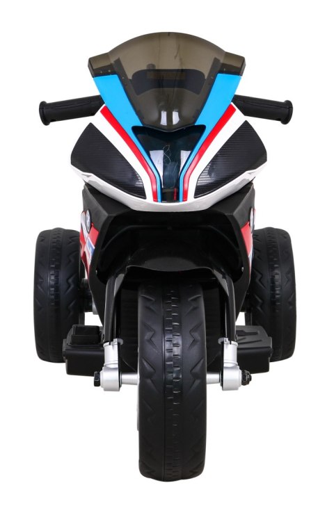 Motor BMW HP4 na akumulator dla dzieci Czerwony + 3 Koła + LED + MP3 USB + Ekoskóra Motor BMW HP4 na akumulator dla dzieci Czerwony + 3 Koła + LED + MP3 USB + Ekoskóra