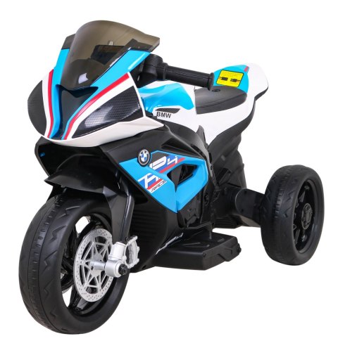Motor BMW HP4 na akumulator dla dzieci Niebieski + 3 Koła + LED + MP3 USB + Ekoskóra Motor BMW HP4 na akumulator dla dzieci Niebieski + 3 Koła + LED + MP3 USB + Ekoskóra