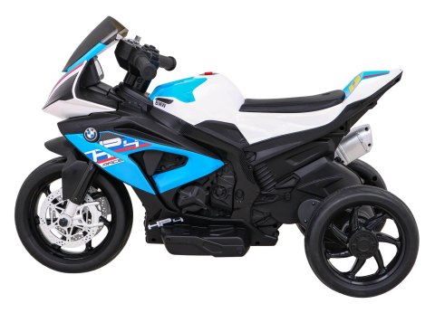 Motor BMW HP4 na akumulator dla dzieci Niebieski + 3 Koła + LED + MP3 USB + Ekoskóra Motor BMW HP4 na akumulator dla dzieci Niebieski + 3 Koła + LED + MP3 USB + Ekoskóra