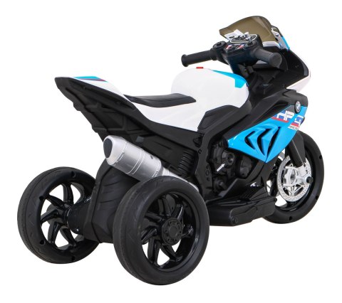 Motor BMW HP4 na akumulator dla dzieci Niebieski + 3 Koła + LED + MP3 USB + Ekoskóra Motor BMW HP4 na akumulator dla dzieci Niebieski + 3 Koła + LED + MP3 USB + Ekoskóra