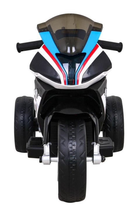 Motor BMW HP4 na akumulator dla dzieci Niebieski + 3 Koła + LED + MP3 USB + Ekoskóra Motor BMW HP4 na akumulator dla dzieci Niebieski + 3 Koła + LED + MP3 USB + Ekoskóra
