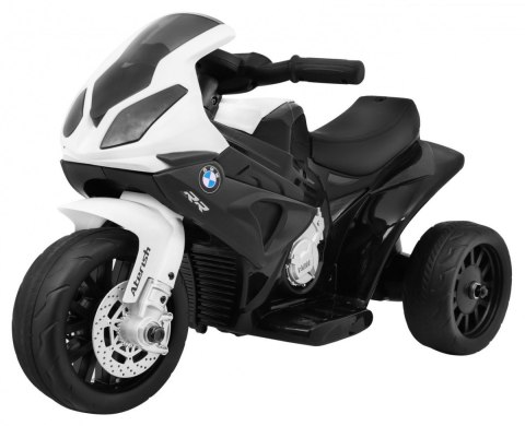 Motor BMW S1000 RR Mini na akumulator dla dzieci Czarny + 3 koła + Dźwięki + LED Motor BMW S1000 RR Mini na akumulator dla dzieci Czarny + 3 koła + Dźwięki + LED