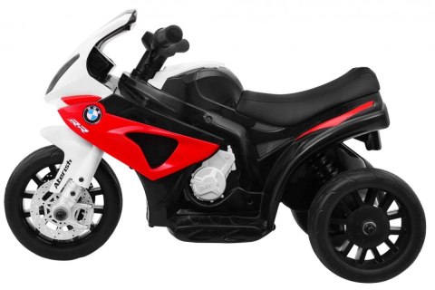 Motor BMW S1000 RR Mini na akumulator dla dzieci Czerwony + 3 koła + Dźwięki + LED Motor BMW S1000 RR Mini na akumulator dla dzieci Czerwony + 3 koła + Dźwięki + LED