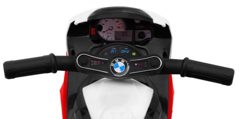 Motor BMW S1000 RR Mini na akumulator dla dzieci Czerwony + 3 koła + Dźwięki + LED Motor BMW S1000 RR Mini na akumulator dla dzieci Czerwony + 3 koła + Dźwięki + LED