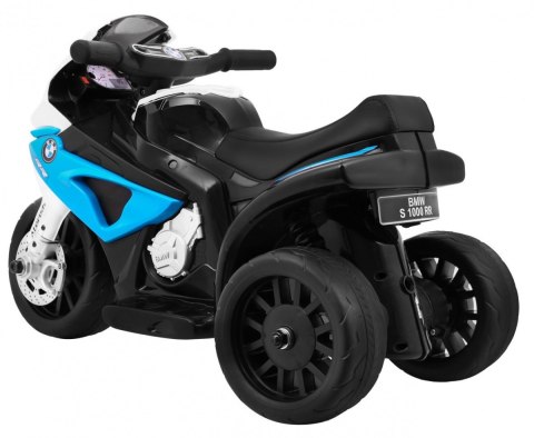 Motor BMW S1000 RR Mini na akumulator dla dzieci Niebieski + 3 koła + Dźwięki + LED Motor BMW S1000 RR Mini na akumulator dla dzieci Niebieski + 3 koła + Dźwięki + LED