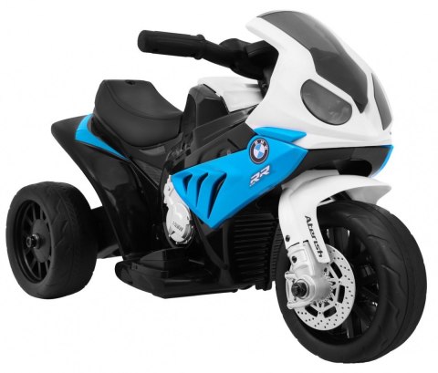 Motor BMW S1000 RR Mini na akumulator dla dzieci Niebieski + 3 koła + Dźwięki + LED Motor BMW S1000 RR Mini na akumulator dla dzieci Niebieski + 3 koła + Dźwięki + LED