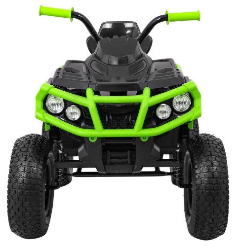 Quad ATV Air na akumulator dla dzieci Czarno-zielony + Koła pompowane + Radio MP3 + Wolny Start Quad ATV Air na akumulator dla dzieci Czarno-zielony + Koła pompowane + Radio MP3 + Wolny Start
