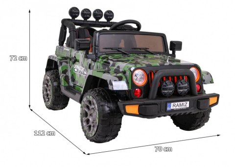 Auto Terenowe Full Time 4WD dla dzieci Lakier Moro + Napęd 4x4 + Pilot + Audio LED + Schowek Auto Terenowe Full Time 4WD dla dzieci Lakier Moro + Napęd 4x4 + Pilot + Audio LED + Schowek