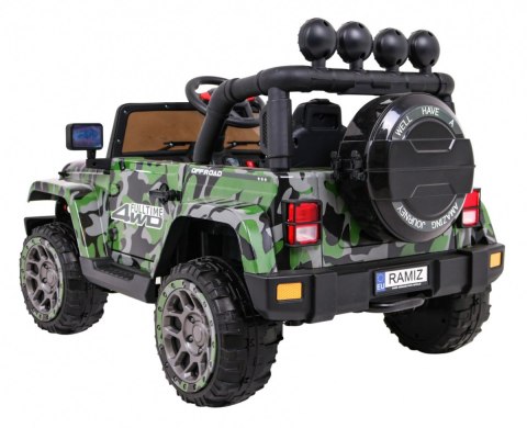 Auto Terenowe Full Time 4WD dla dzieci Lakier Moro + Napęd 4x4 + Pilot + Audio LED + Schowek Auto Terenowe Full Time 4WD dla dzieci Lakier Moro + Napęd 4x4 + Pilot + Audio LED + Schowek