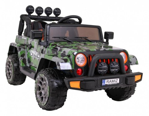 Auto Terenowe Full Time 4WD dla dzieci Lakier Moro + Napęd 4x4 + Pilot + Audio LED + Schowek Auto Terenowe Full Time 4WD dla dzieci Lakier Moro + Napęd 4x4 + Pilot + Audio LED + Schowek