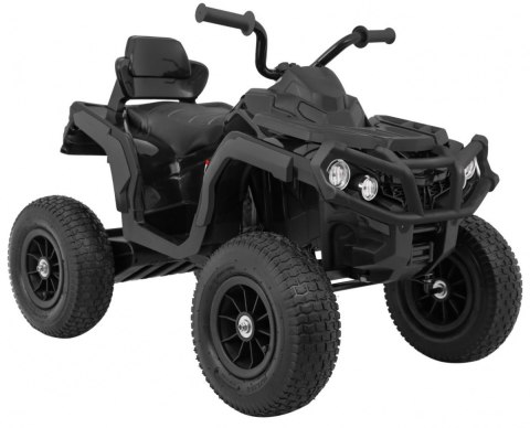 Quad ATV Air na akumulator dla dzieci Czarny + Koła pompowane + Radio MP3 + Wolny Start Quad ATV Air na akumulator dla dzieci Czarny + Koła pompowane + Radio MP3 + Wolny Start
