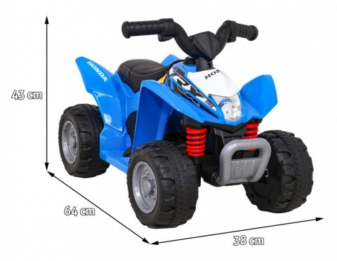 Quad Honda 250X TRX na akumulator Niebieski + Klakson + LED + Ekoskóra Quad Honda 250X TRX na akumulator Niebieski + Klakson + LED + Ekoskóra