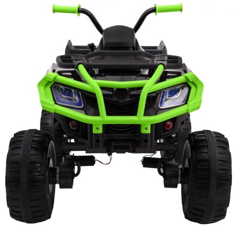Quad XL ATV 2,4GHz na akumulator dla dzieci Czarno-Zielony + Pilot + Napęd 4x4 + Bagażnik + Wolny Start + EVA + Audio LED Quad XL ATV 2,4GHz na akumulator dla dzieci Czarno-Zielony + Pilot + Napęd 4x4 + Bagażnik + Wolny Start + EVA + Audio LED