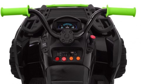 Quad XL ATV 2,4GHz na akumulator dla dzieci Czarno-Zielony + Pilot + Napęd 4x4 + Bagażnik + Wolny Start + EVA + Audio LED Quad XL ATV 2,4GHz na akumulator dla dzieci Czarno-Zielony + Pilot + Napęd 4x4 + Bagażnik + Wolny Start + EVA + Audio LED