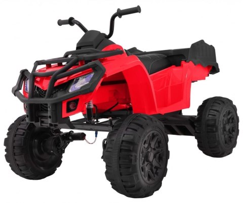 Quad XL ATV 2,4GHz na akumulator dla dzieci Czerwony + Pilot + Napęd 4x4 + Bagażnik + Wolny Start + EVA + Audio LED Quad XL ATV 2,4GHz na akumulator dla dzieci Czerwony + Pilot + Napęd 4x4 + Bagażnik + Wolny Start + EVA + Audio LED