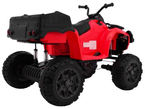 Quad XL ATV 2,4GHz na akumulator dla dzieci Czerwony + Pilot + Napęd 4x4 + Bagażnik + Wolny Start + EVA + Audio LED Quad XL ATV 2,4GHz na akumulator dla dzieci Czerwony + Pilot + Napęd 4x4 + Bagażnik + Wolny Start + EVA + Audio LED