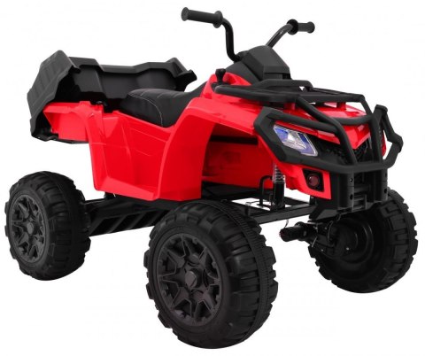 Quad XL ATV 2,4GHz na akumulator dla dzieci Czerwony + Pilot + Napęd 4x4 + Bagażnik + Wolny Start + EVA + Audio LED Quad XL ATV 2,4GHz na akumulator dla dzieci Czerwony + Pilot + Napęd 4x4 + Bagażnik + Wolny Start + EVA + Audio LED