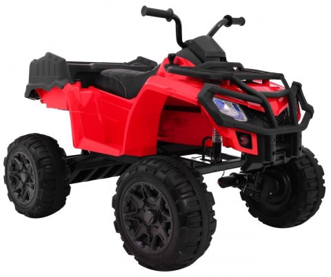 Quad XL ATV 2,4GHz na akumulator dla dzieci Czerwony + Pilot + Napęd 4x4 + Bagażnik + Wolny Start + EVA + Audio LED Quad XL ATV 2,4GHz na akumulator dla dzieci Czerwony + Pilot + Napęd 4x4 + Bagażnik + Wolny Start + EVA + Audio LED