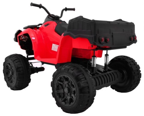Quad XL ATV 2,4GHz na akumulator dla dzieci Czerwony + Pilot + Napęd 4x4 + Bagażnik + Wolny Start + EVA + Audio LED Quad XL ATV 2,4GHz na akumulator dla dzieci Czerwony + Pilot + Napęd 4x4 + Bagażnik + Wolny Start + EVA + Audio LED