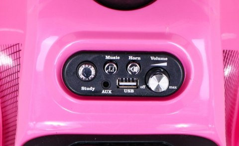 Quad Storm na akumulator dla dzieci Różowy + Silnik 25W + MP3 USB + LED Quad Storm na akumulator dla dzieci Różowy + Silnik 25W + MP3 USB + LED