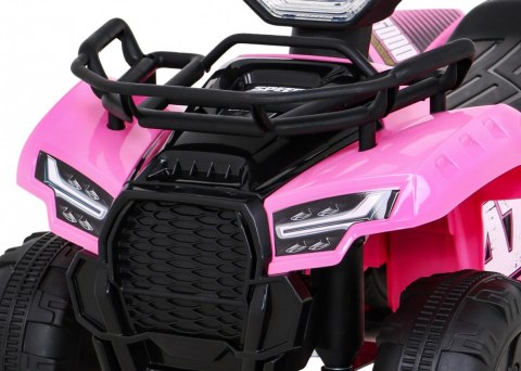 Quad Storm na akumulator dla dzieci Różowy + Silnik 25W + MP3 USB + LED Quad Storm na akumulator dla dzieci Różowy + Silnik 25W + MP3 USB + LED