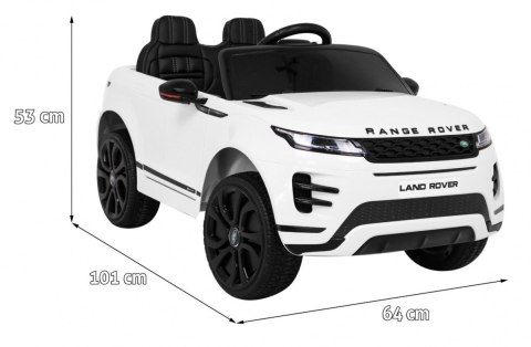 Range Rover Evoque na akumulator dla dzieci Biały + Pilot + Wolny Start + MP3 LED Range Rover Evoque na akumulator dla dzieci Biały + Pilot + Wolny Start + MP3 LED