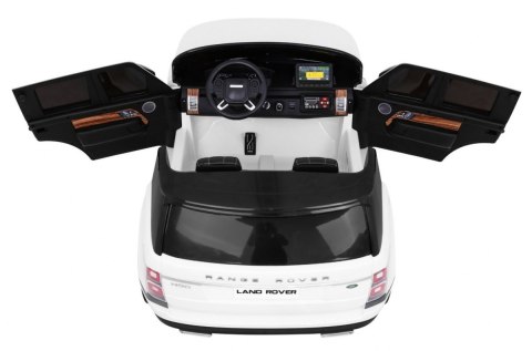 Range Rover HSE 2-osobowe Autko dla dzieci Biały + Pilot + Panel audio + LED Range Rover HSE 2-osobowe Autko dla dzieci Biały + Pilot + Panel audio + LED