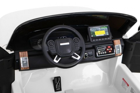 Range Rover HSE 2-osobowe Autko dla dzieci Biały + Pilot + Panel audio + LED Range Rover HSE 2-osobowe Autko dla dzieci Biały + Pilot + Panel audio + LED