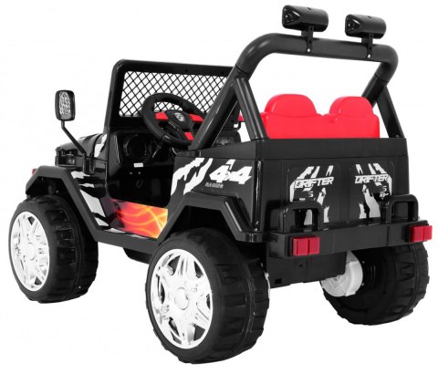Terenowy Raptor Drifter na akumulator dla dzieci Czarny + Pilot + Wolny Start + EVA + Dźwięki Światła Terenowy Raptor Drifter na akumulator dla dzieci Czarny + Pilot + Wolny Start + EVA + Dźwięki Światła