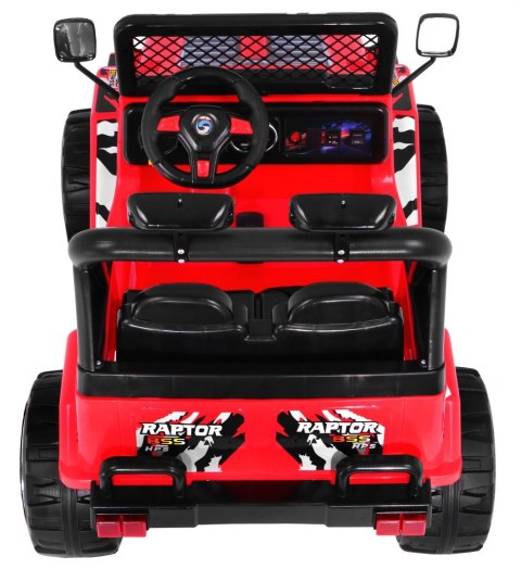 Terenowy Raptor Drifter na akumulator dla dzieci Czerwony + Pilot + Wolny Start + EVA + Dźwięki Światła Terenowy Raptor Drifter na akumulator dla dzieci Czerwony + Pilot + Wolny Start + EVA + Dźwięki Światła