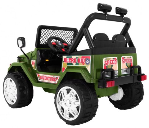 Terenowy Raptor Drifter na akumulator dla dzieci Zielony + Pilot + Wolny Start + EVA + Dźwięki Światła Terenowy Raptor Drifter na akumulator dla dzieci Zielony + Pilot + Wolny Start + EVA + Dźwięki Światła