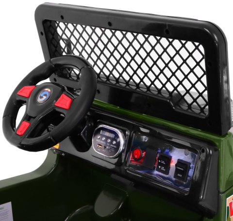 Terenowy Raptor Drifter na akumulator dla dzieci Zielony + Pilot + Wolny Start + EVA + Dźwięki Światła Terenowy Raptor Drifter na akumulator dla dzieci Zielony + Pilot + Wolny Start + EVA + Dźwięki Światła