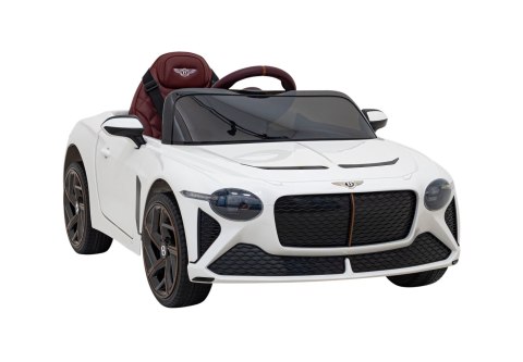 Autko Bentley Bacalar na akumulator dla dzieci Biały + Pilot + EVA + Wolny Start + Audio LED Autko Bentley Bacalar na akumulator dla dzieci Biały + Pilot + EVA + Wolny Start + Audio LED