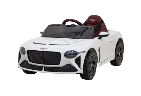 Autko Bentley Bacalar na akumulator dla dzieci Biały + Pilot + EVA + Wolny Start + Audio LED Autko Bentley Bacalar na akumulator dla dzieci Biały + Pilot + EVA + Wolny Start + Audio LED