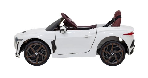 Autko Bentley Bacalar na akumulator dla dzieci Biały + Pilot + EVA + Wolny Start + Audio LED Autko Bentley Bacalar na akumulator dla dzieci Biały + Pilot + EVA + Wolny Start + Audio LED