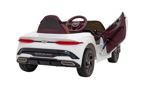 Autko Bentley Bacalar na akumulator dla dzieci Biały + Pilot + EVA + Wolny Start + Audio LED Autko Bentley Bacalar na akumulator dla dzieci Biały + Pilot + EVA + Wolny Start + Audio LED