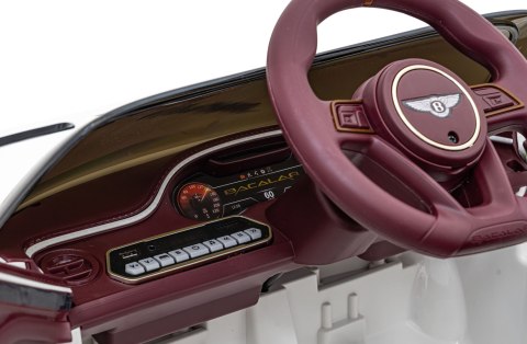 Autko Bentley Bacalar na akumulator dla dzieci Biały + Pilot + EVA + Wolny Start + Audio LED Autko Bentley Bacalar na akumulator dla dzieci Biały + Pilot + EVA + Wolny Start + Audio LED