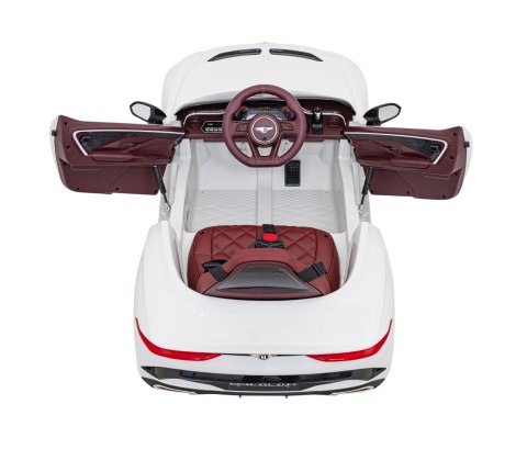 Autko Bentley Bacalar na akumulator dla dzieci Biały + Pilot + EVA + Wolny Start + Audio LED Autko Bentley Bacalar na akumulator dla dzieci Biały + Pilot + EVA + Wolny Start + Audio LED