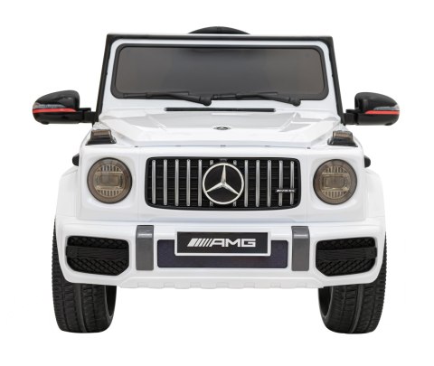 Mercedes AMG G63 dla dzieci Biały + Pilot + MP3 LED + Wolny Start + EVA + Pasy Mercedes AMG G63 dla dzieci Biały + Pilot + MP3 LED + Wolny Start + EVA + Pasy