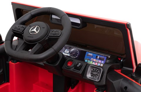 Mercedes AMG G63 dla dzieci Czerwony + Pilot + MP3 LED + Wolny Start + EVA + Pasy Mercedes AMG G63 dla dzieci Czerwony + Pilot + MP3 LED + Wolny Start + EVA + Pasy