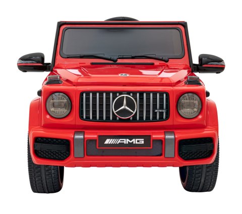 Mercedes AMG G63 dla dzieci Czerwony + Pilot + MP3 LED + Wolny Start + EVA + Pasy Mercedes AMG G63 dla dzieci Czerwony + Pilot + MP3 LED + Wolny Start + EVA + Pasy