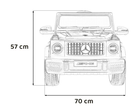 Mercedes AMG G63 dla dzieci Czerwony + Pilot + MP3 LED + Wolny Start + EVA + Pasy Mercedes AMG G63 dla dzieci Czerwony + Pilot + MP3 LED + Wolny Start + EVA + Pasy