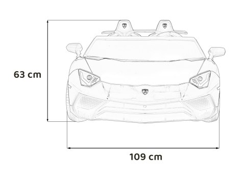 Pojazd Lamborghini Aventador SV Czerwony Pojazd Lamborghini Aventador SV Czerwony