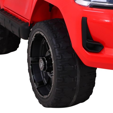 Toyota Hilux na akumulator dla dzieci Czerwony + Napęd 4x4 + Pilot + 2 bagażniki + Radio MP3 + LED Toyota Hilux na akumulator dla dzieci Czerwony + Napęd 4x4 + Pilot + 2 bagażniki + Radio MP3 + LED