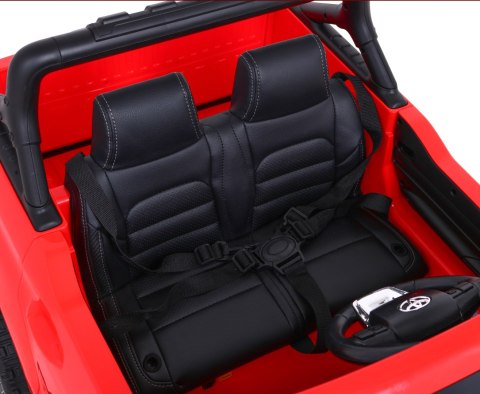 Toyota Hilux na akumulator dla dzieci Czerwony + Napęd 4x4 + Pilot + 2 bagażniki + Radio MP3 + LED Toyota Hilux na akumulator dla dzieci Czerwony + Napęd 4x4 + Pilot + 2 bagażniki + Radio MP3 + LED