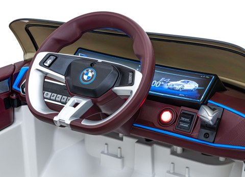 Autko BMW i4 na akumulator dla dzieci Biały + Wolny Start + EVA + Ekoskóra + Audio LED + Pilot Autko BMW i4 na akumulator dla dzieci Biały + Wolny Start + EVA + Ekoskóra + Audio LED + Pilot