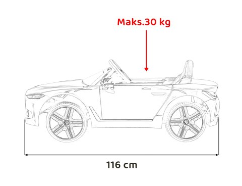 Autko BMW i4 na akumulator dla dzieci Czarny + Wolny Start + EVA + Ekoskóra + Audio LED + Pilot Autko BMW i4 na akumulator dla dzieci Czarny + Wolny Start + EVA + Ekoskóra + Audio LED + Pilot