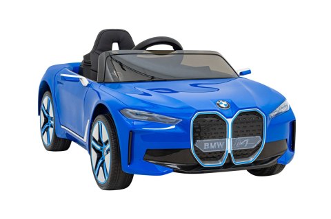 Autko BMW i4 na akumulator dla dzieci Niebieski + Wolny Start + EVA + Ekoskóra + Audio LED + Pilot Autko BMW i4 na akumulator dla dzieci Niebieski + Wolny Start + EVA + Ekoskóra + Audio LED + Pilot