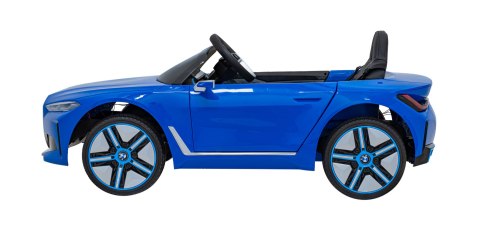Autko BMW i4 na akumulator dla dzieci Niebieski + Wolny Start + EVA + Ekoskóra + Audio LED + Pilot Autko BMW i4 na akumulator dla dzieci Niebieski + Wolny Start + EVA + Ekoskóra + Audio LED + Pilot