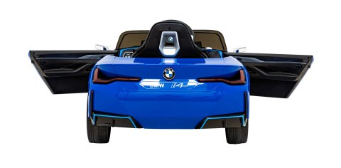 Autko BMW i4 na akumulator dla dzieci Niebieski + Wolny Start + EVA + Ekoskóra + Audio LED + Pilot Autko BMW i4 na akumulator dla dzieci Niebieski + Wolny Start + EVA + Ekoskóra + Audio LED + Pilot